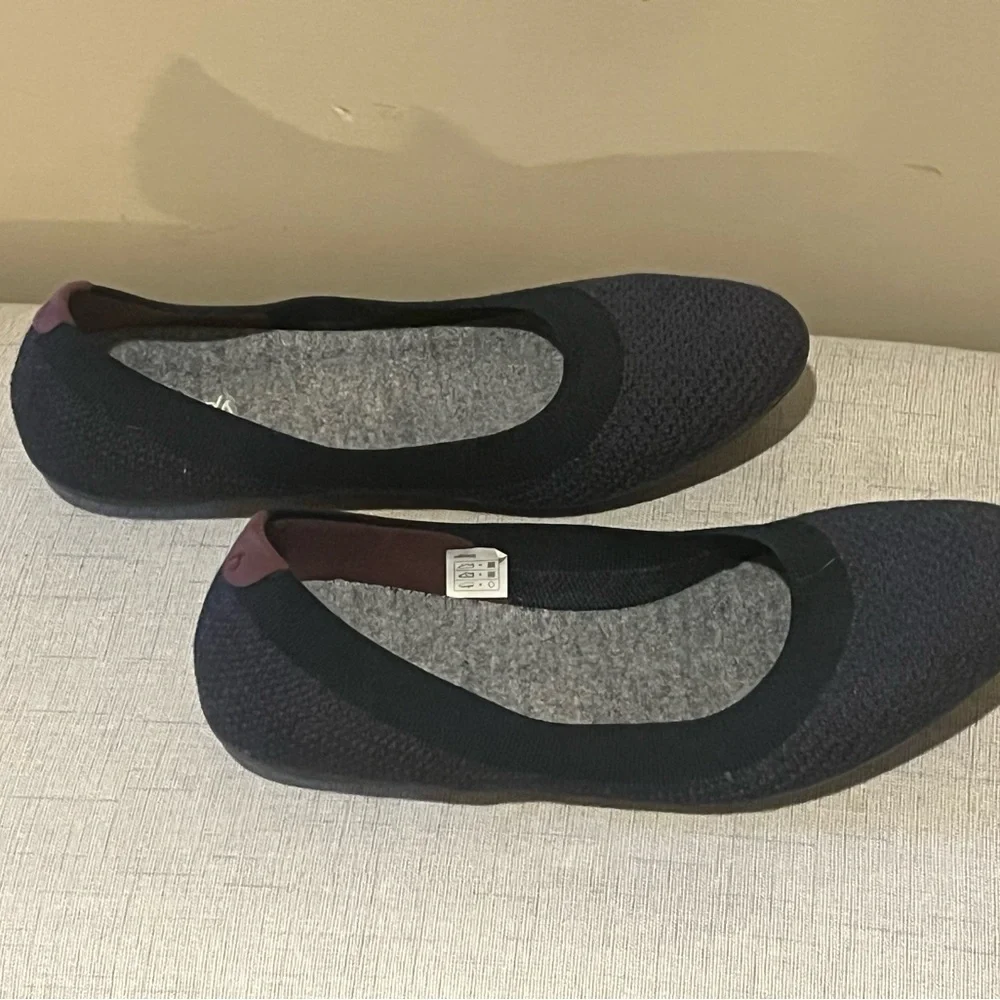 Allbirds Tree Breezer Ballet Flats in Night Navy, size 7.5